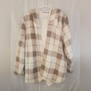 Cozy Plaid Teddy Jacket
